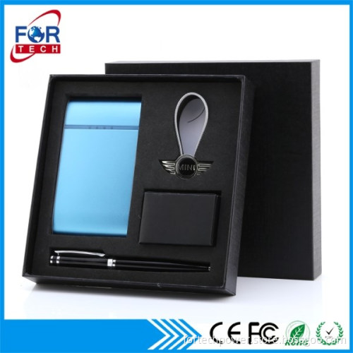 2015 Promotional Custom Logo Business Key Chain And Pen, Power Banks Gift Set Items For Corporate Gift